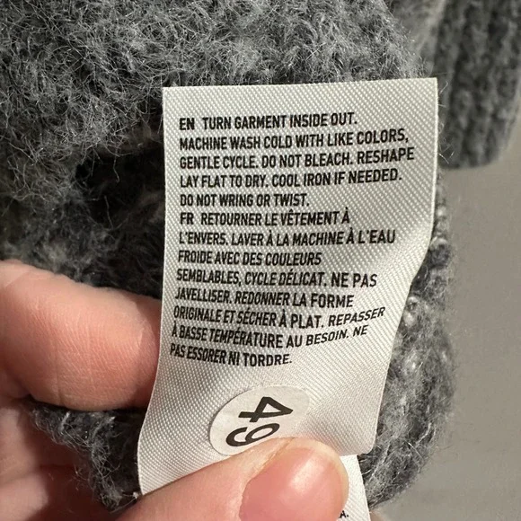 American Eagle Outfitters Plaid Open Front Cardigan Sweater Oversized Grandpa - Picture 5 of 7